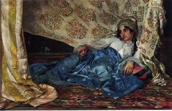 unknow artist Arab or Arabic people and life. Orientalism oil paintings  428